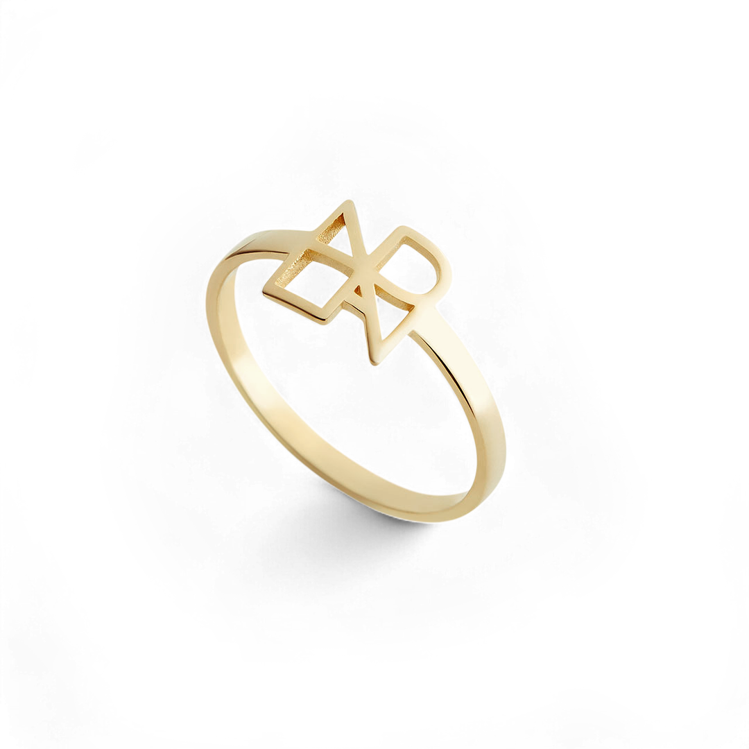 Monogram Name Ring in 925 Sterling Silver — Vanny Jewels