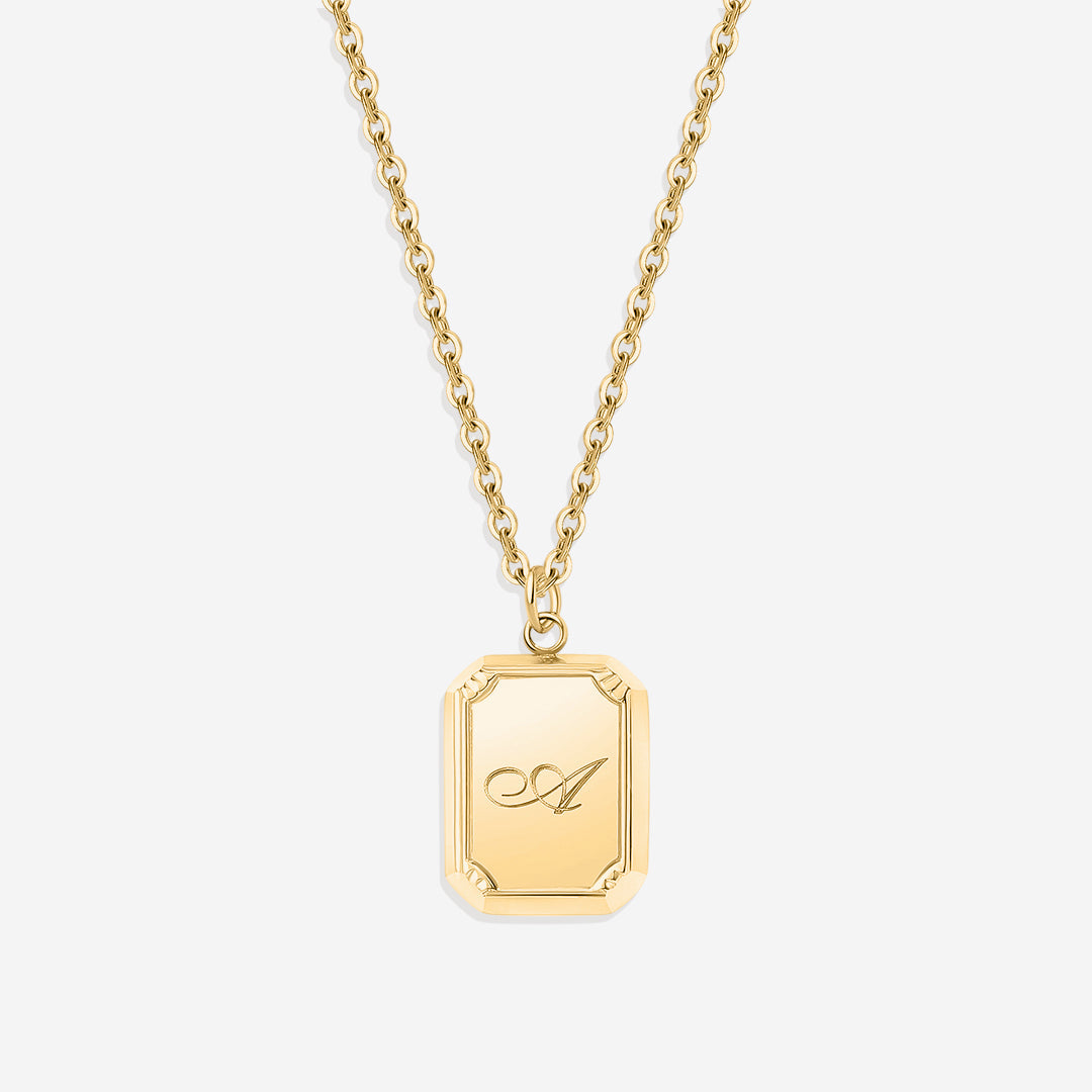 Gold-Anfangsbuchstaben-Halskette