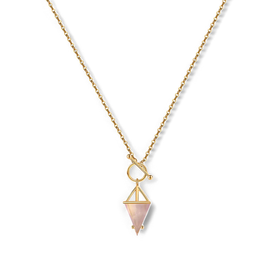 Moonstone Power Pendant T-Lock Necklace — Vanny Jewels