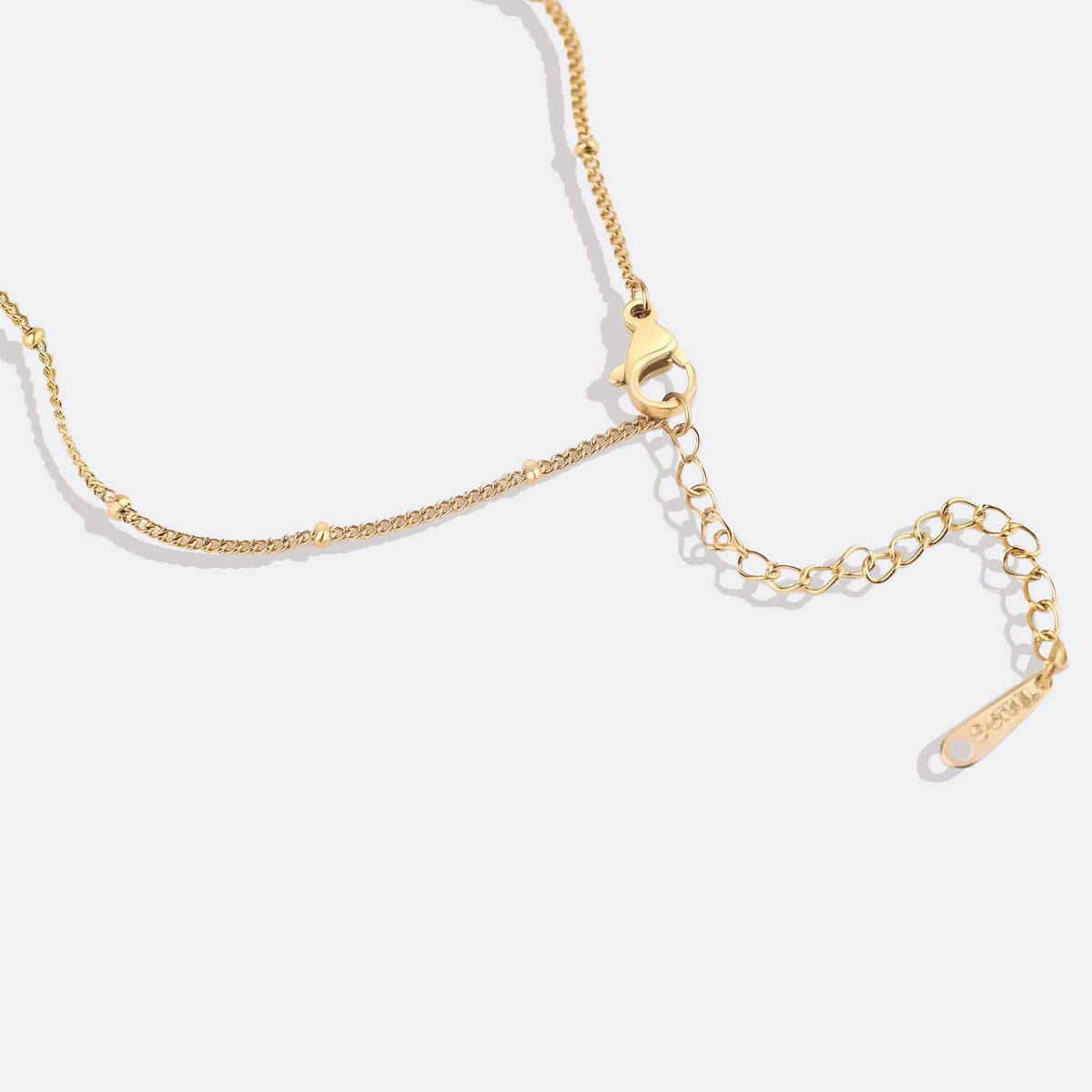 Mother Of Pearl Heart Initial Necklace