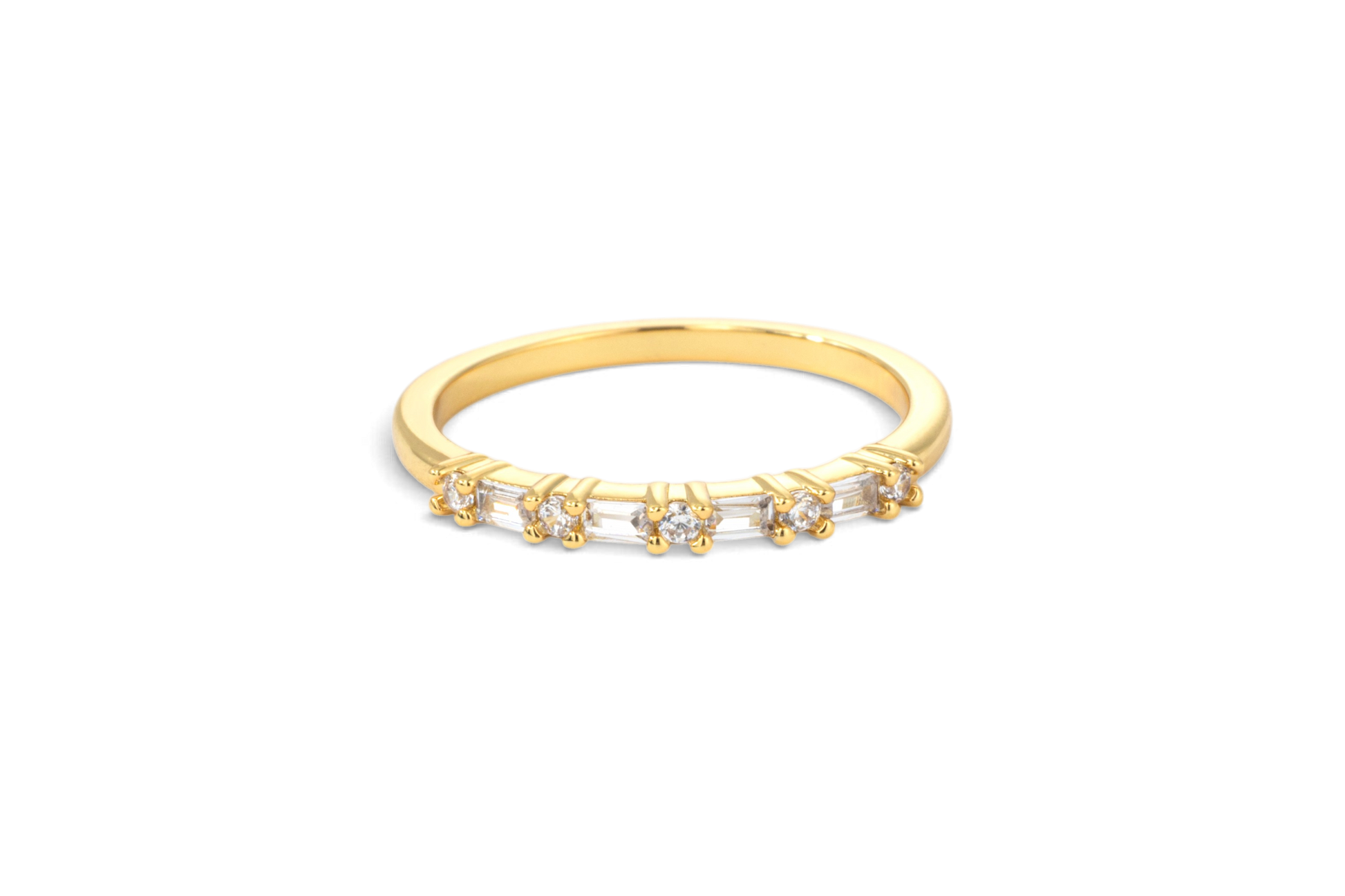 Multi Gem Baguette Stacking Ring — Vanny Jewels