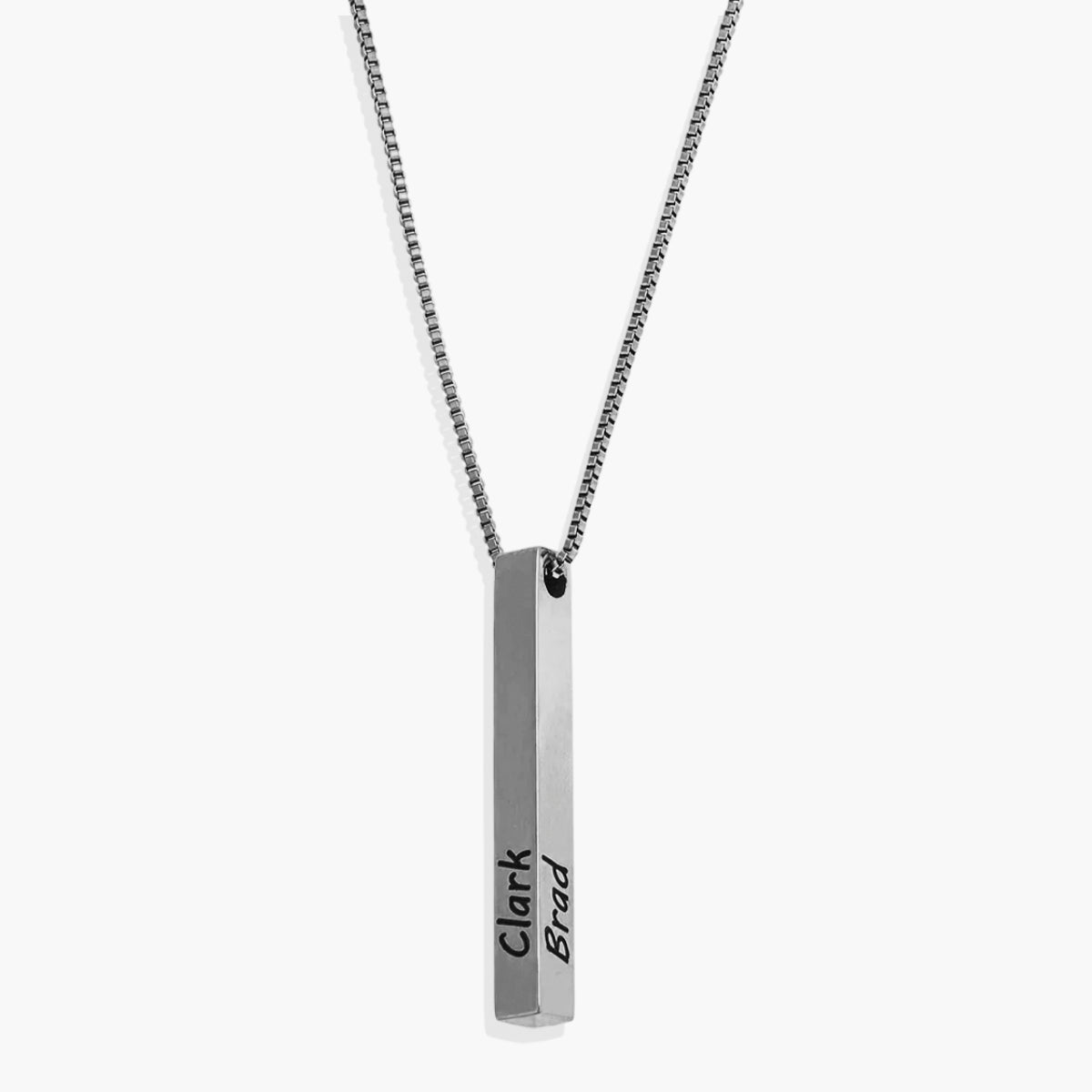 Muse Pillar Bar Necklace in 925 sterling silver