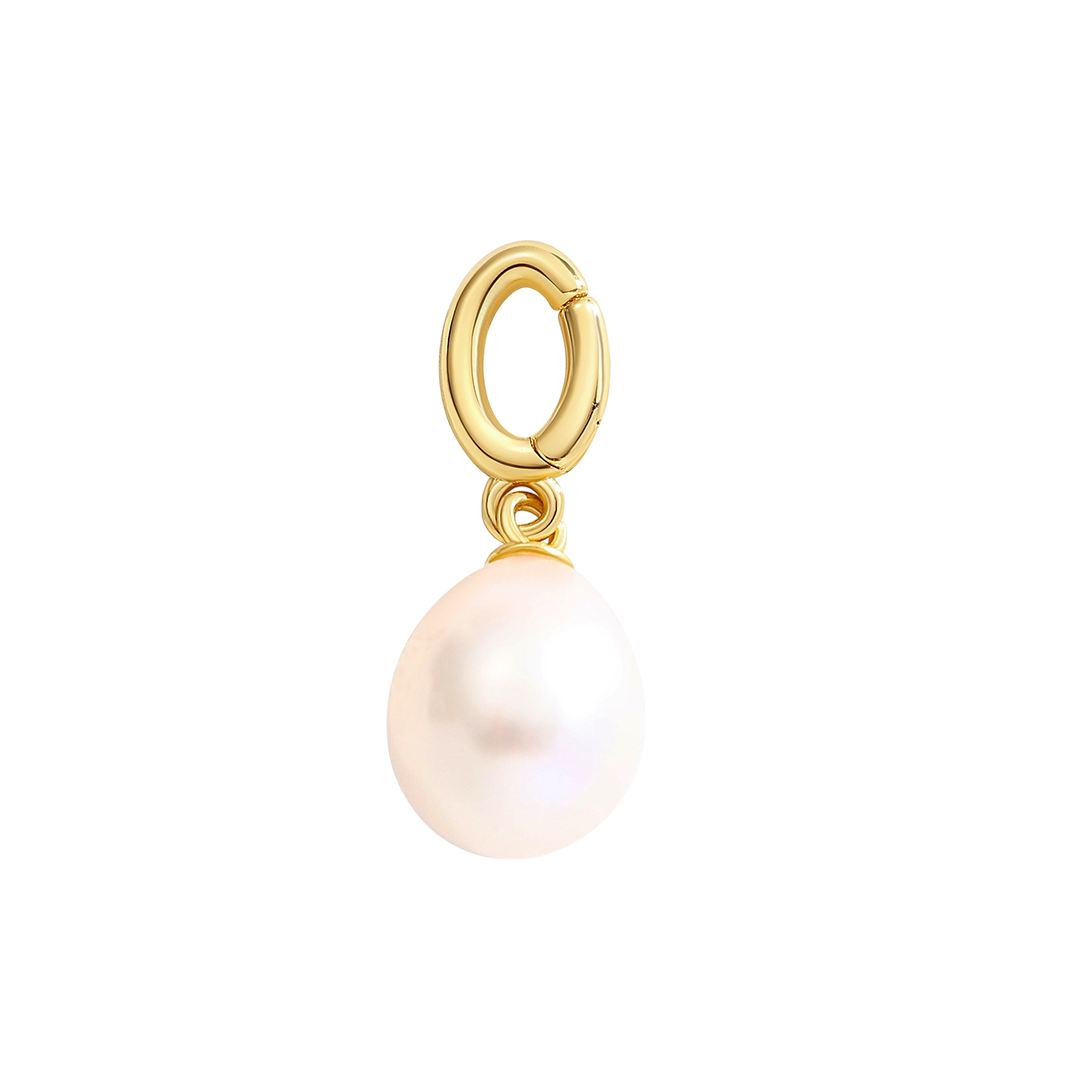 Natural Pearl Drop Charm — Vanny Jewels