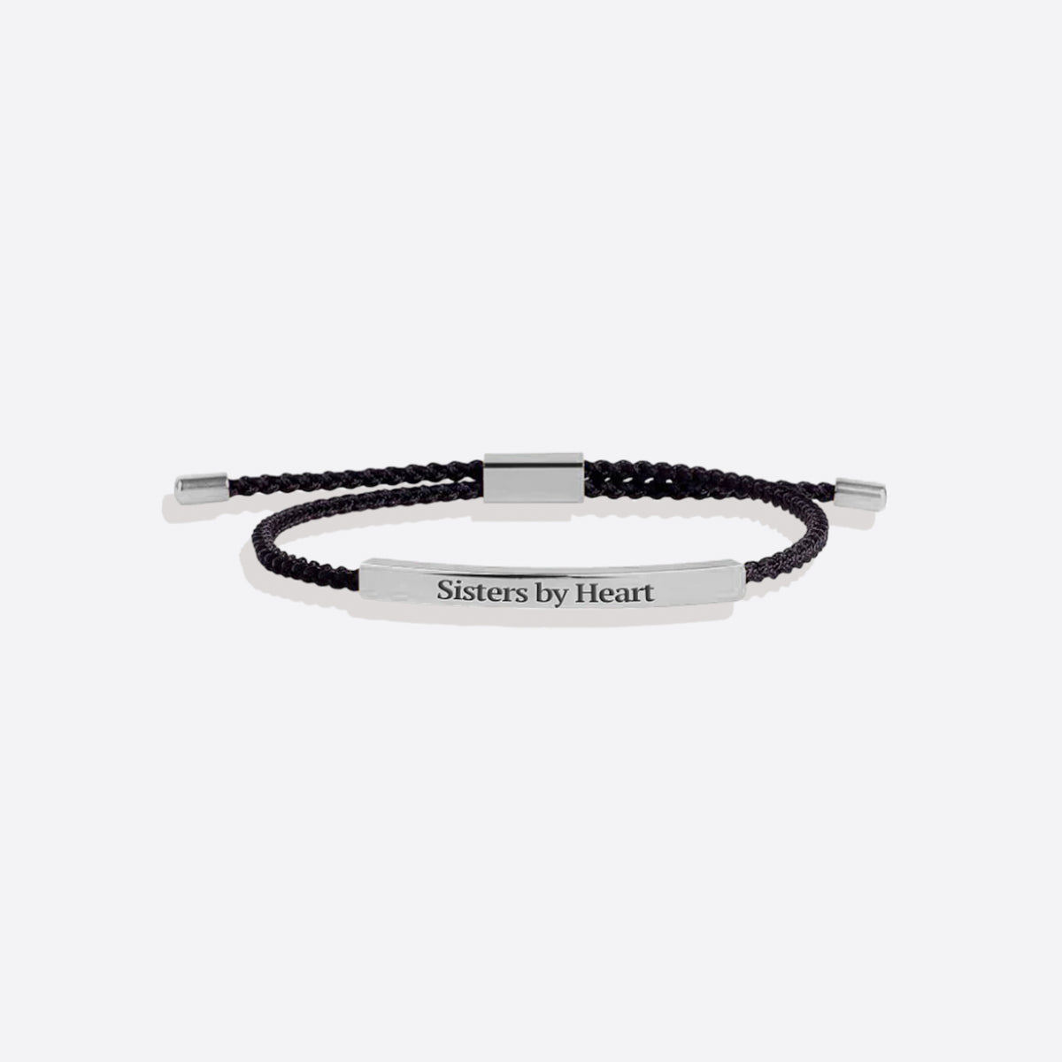 Not Sisters By Blood But Sisters By Heart Inspire Bracelet in 925 sterling silver