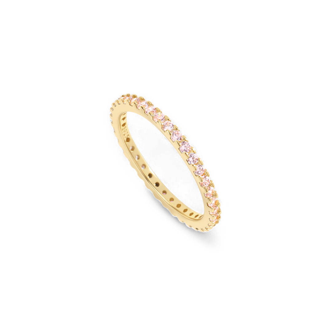 October Birthstone Eternity Stacking Ring — Vanny Jewels