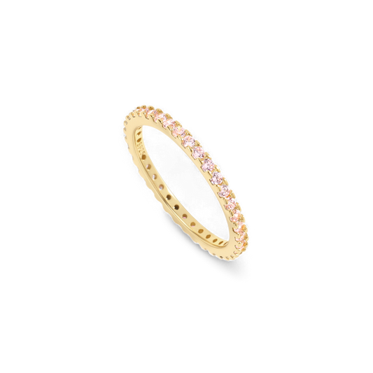 October Birthstone Eternity Stacking Ring — Vanny Jewels