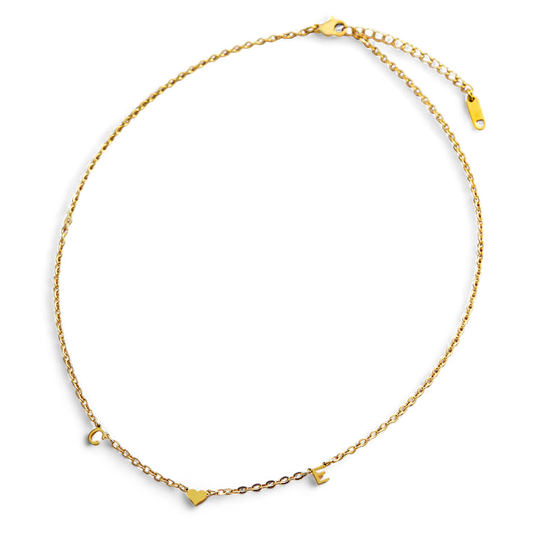 One Heart Initial Necklace — Vanny Jewels