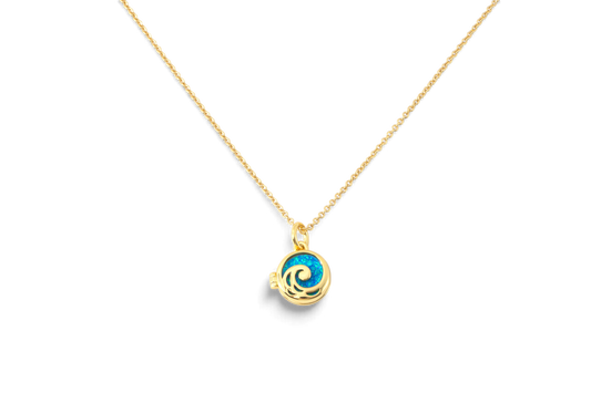 Opal Ocean Wave Locket Necklace — Vanny Jewels