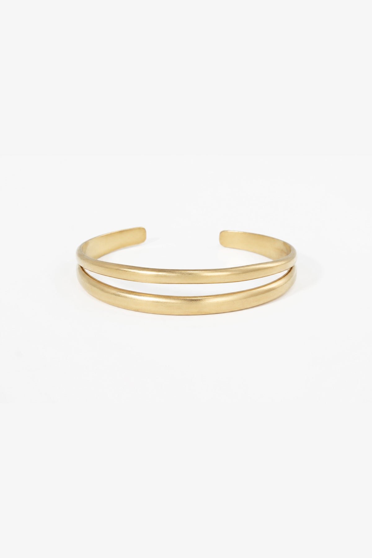 Organic Bangle Bracelet in gold tone
