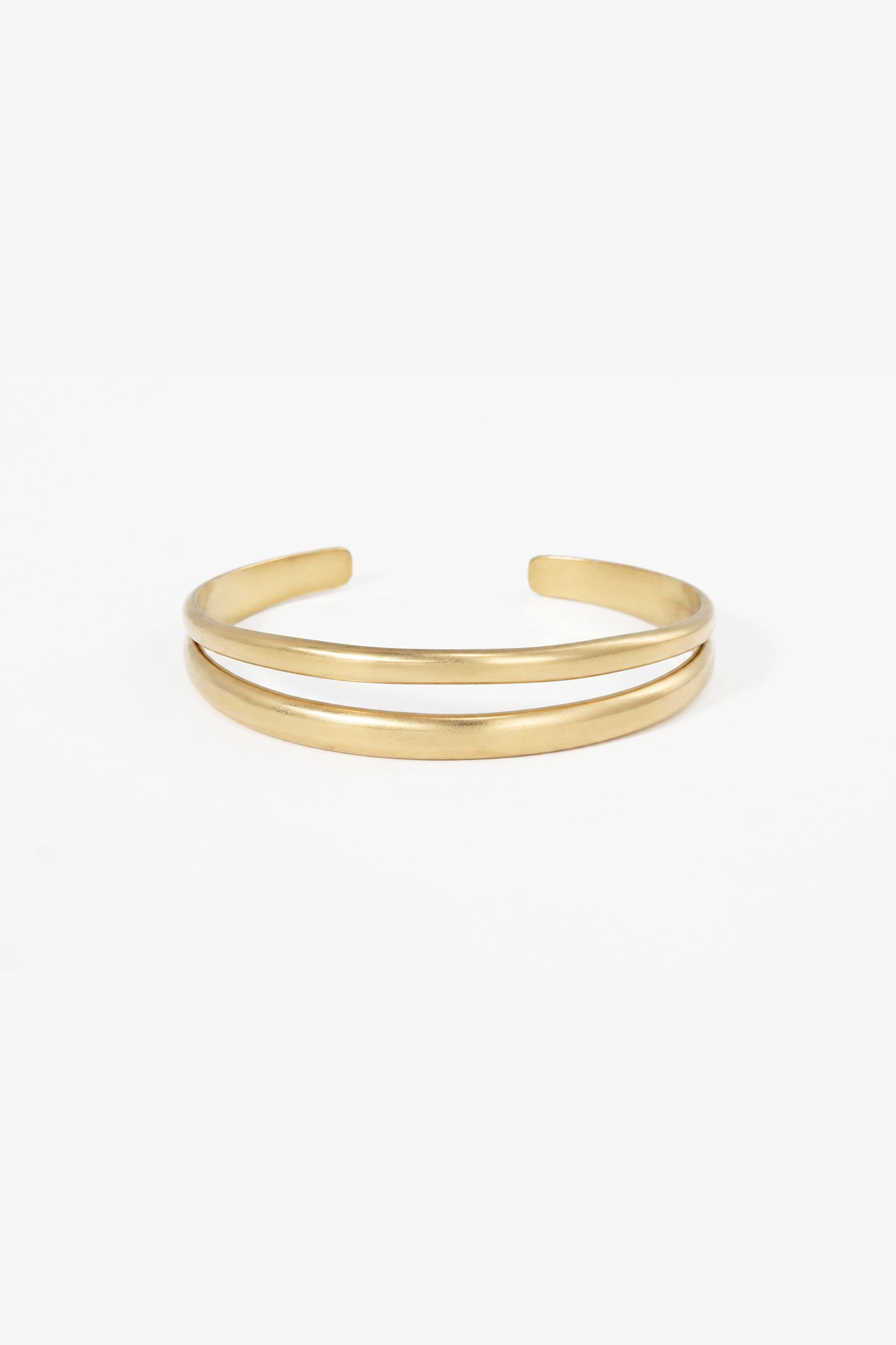 Organic Bangle Bracelet in gold tone