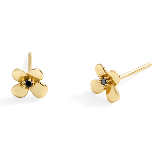 Dainty Floral Statement Stud Earrings — Vanny Jewels