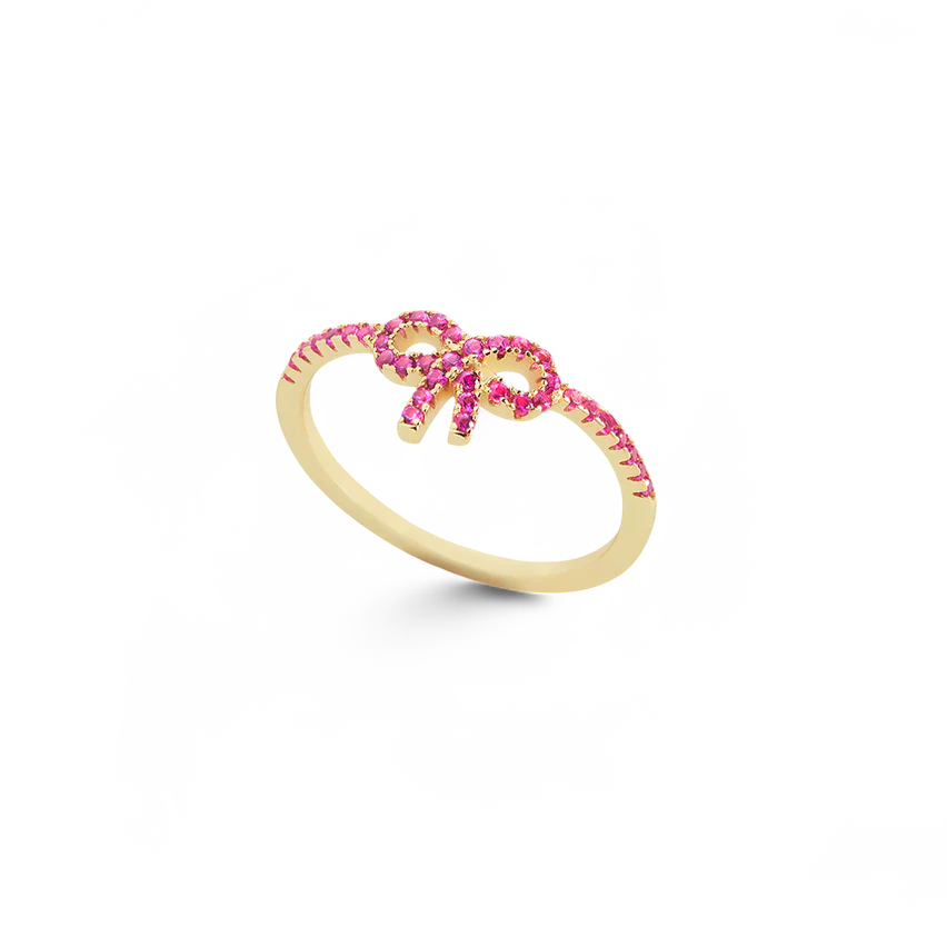 Pave Bow Ring — Vanny Jewels