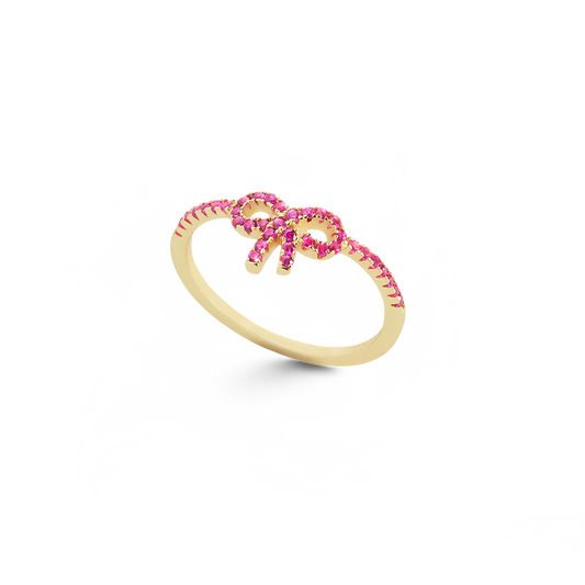 Pave Bow Ring — Vanny Jewels