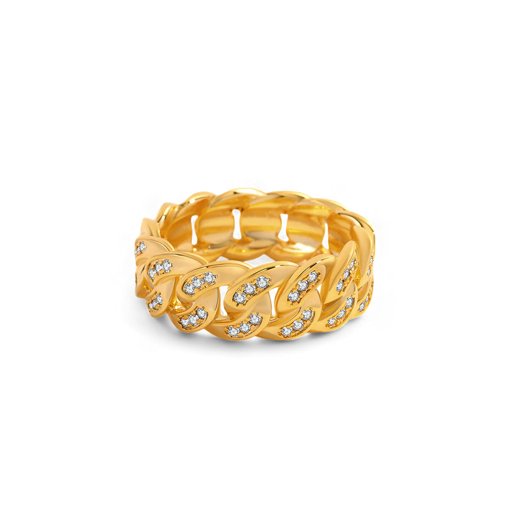 Pavé Chain Ring — Vanny Jewels