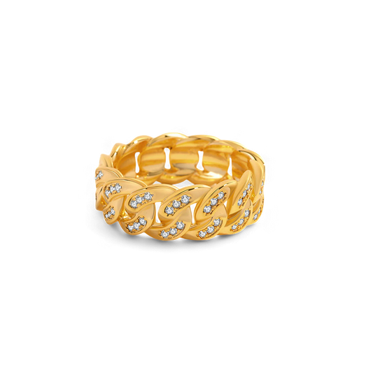 Pavé Chain Ring — Vanny Jewels