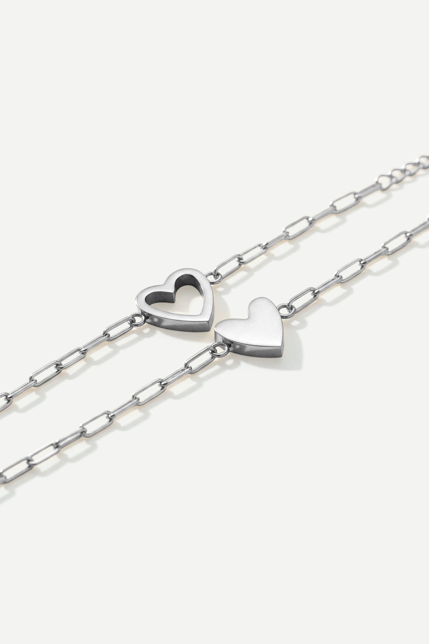 Set di bracciali con cuore "Perfetta intesa"