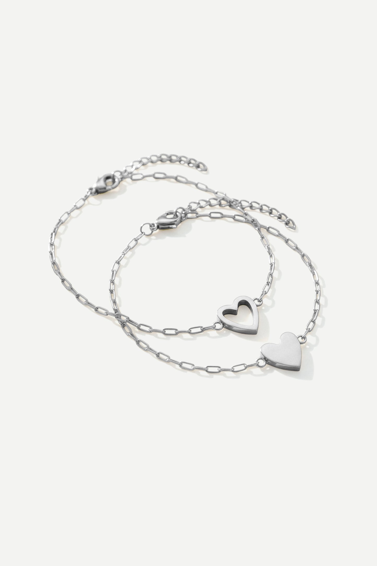 Set di bracciali con cuore "Perfetta intesa"