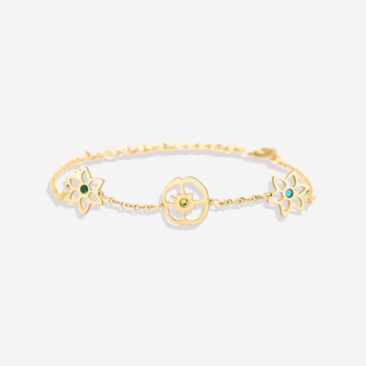 Personalisiertes Geburtsblumen-Armband