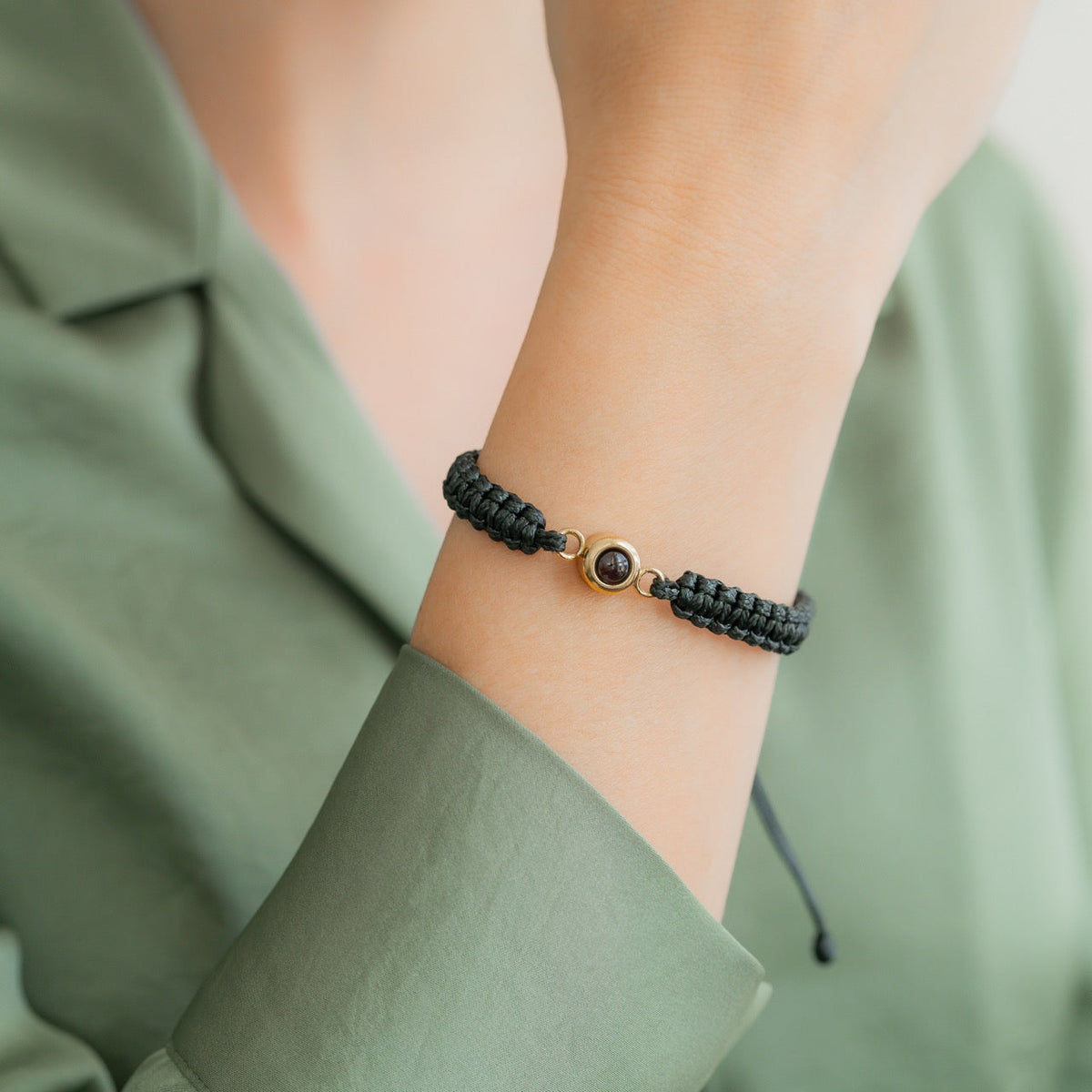 Bracciale intrecciato personalizzato con foto