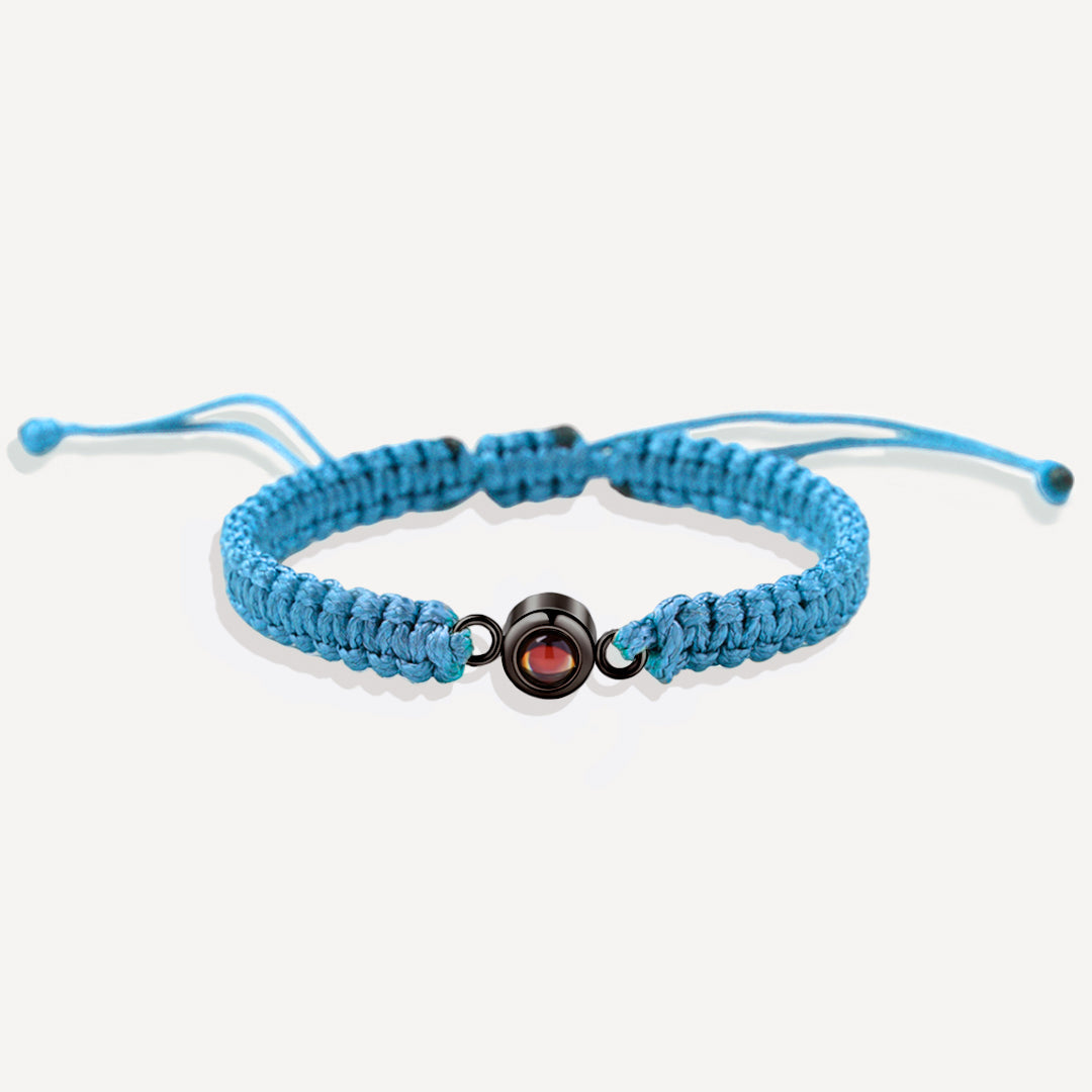 Bracciale intrecciato personalizzato con foto