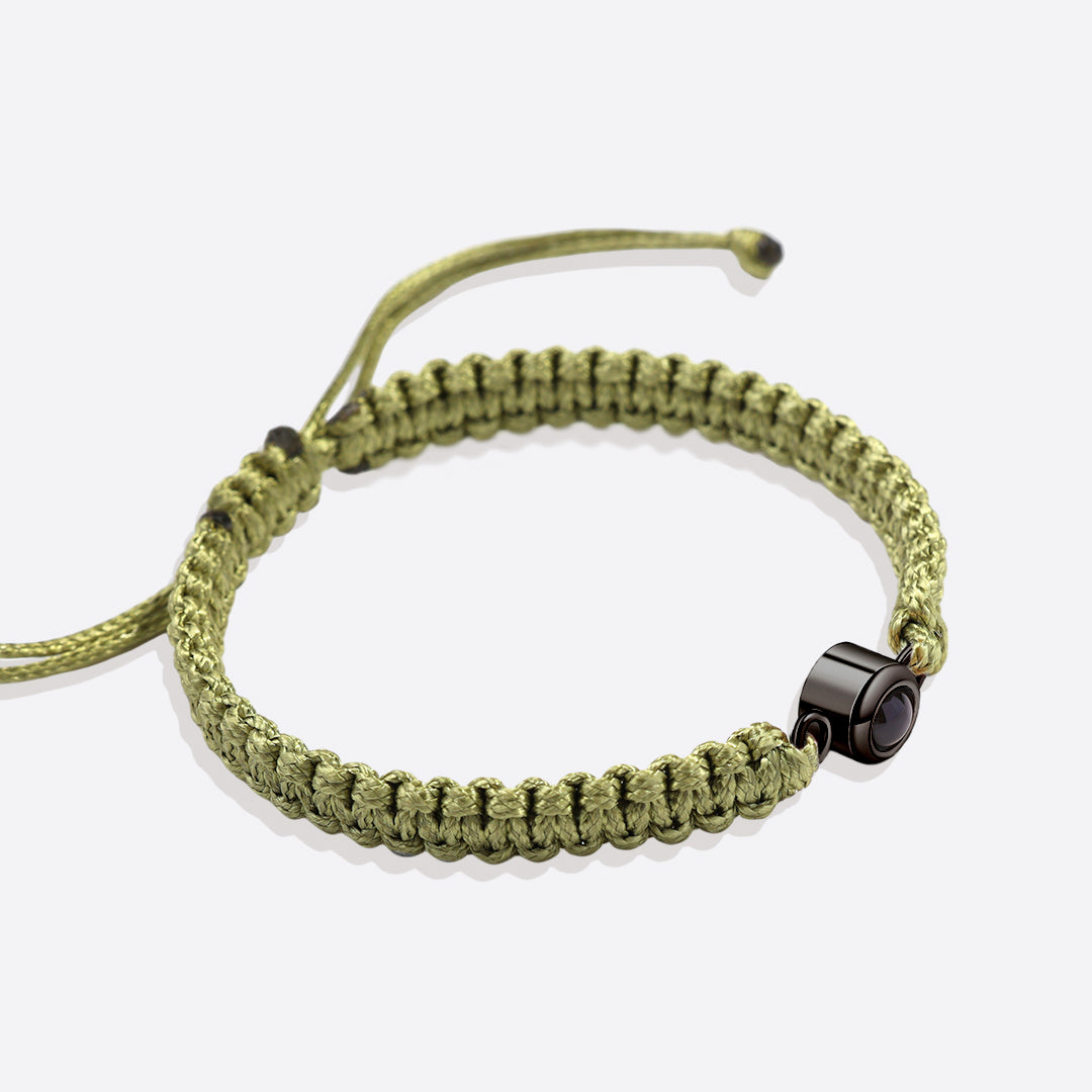 Bracciale intrecciato personalizzato con foto