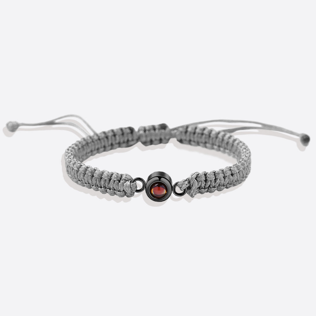 Bracciale intrecciato personalizzato con foto