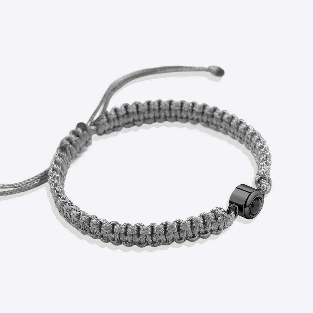 Bracciale intrecciato personalizzato con foto