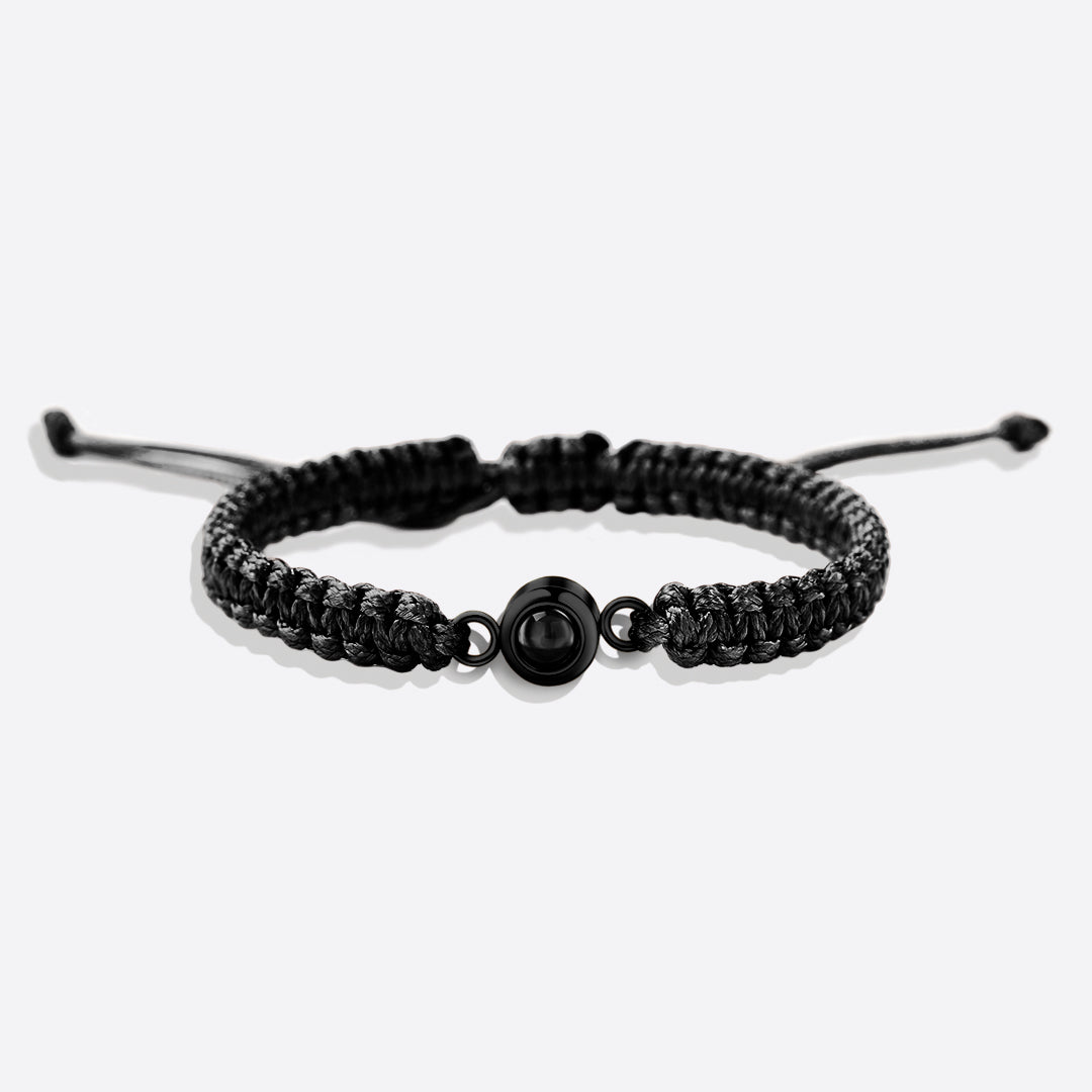 Bracciale intrecciato personalizzato con foto