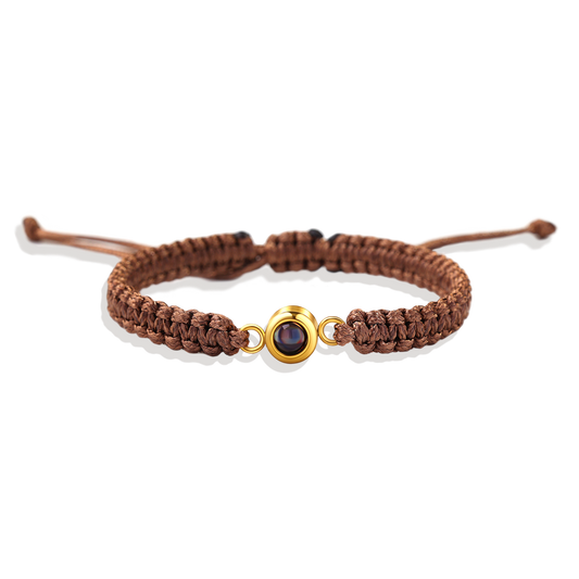 Personalized Braided Photo Bracelet — Vanny Jewels