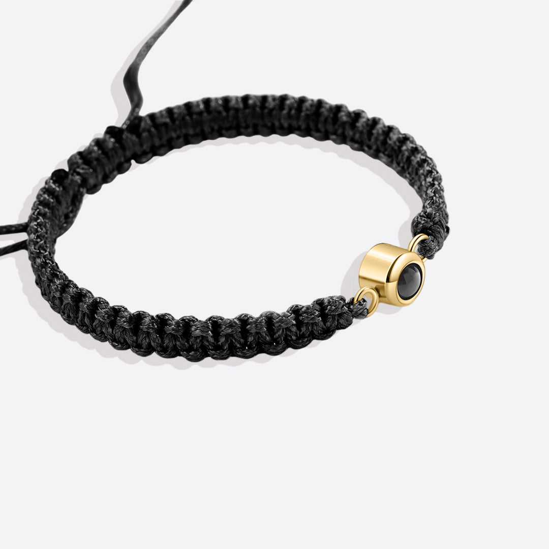 Bracciale intrecciato personalizzato con foto