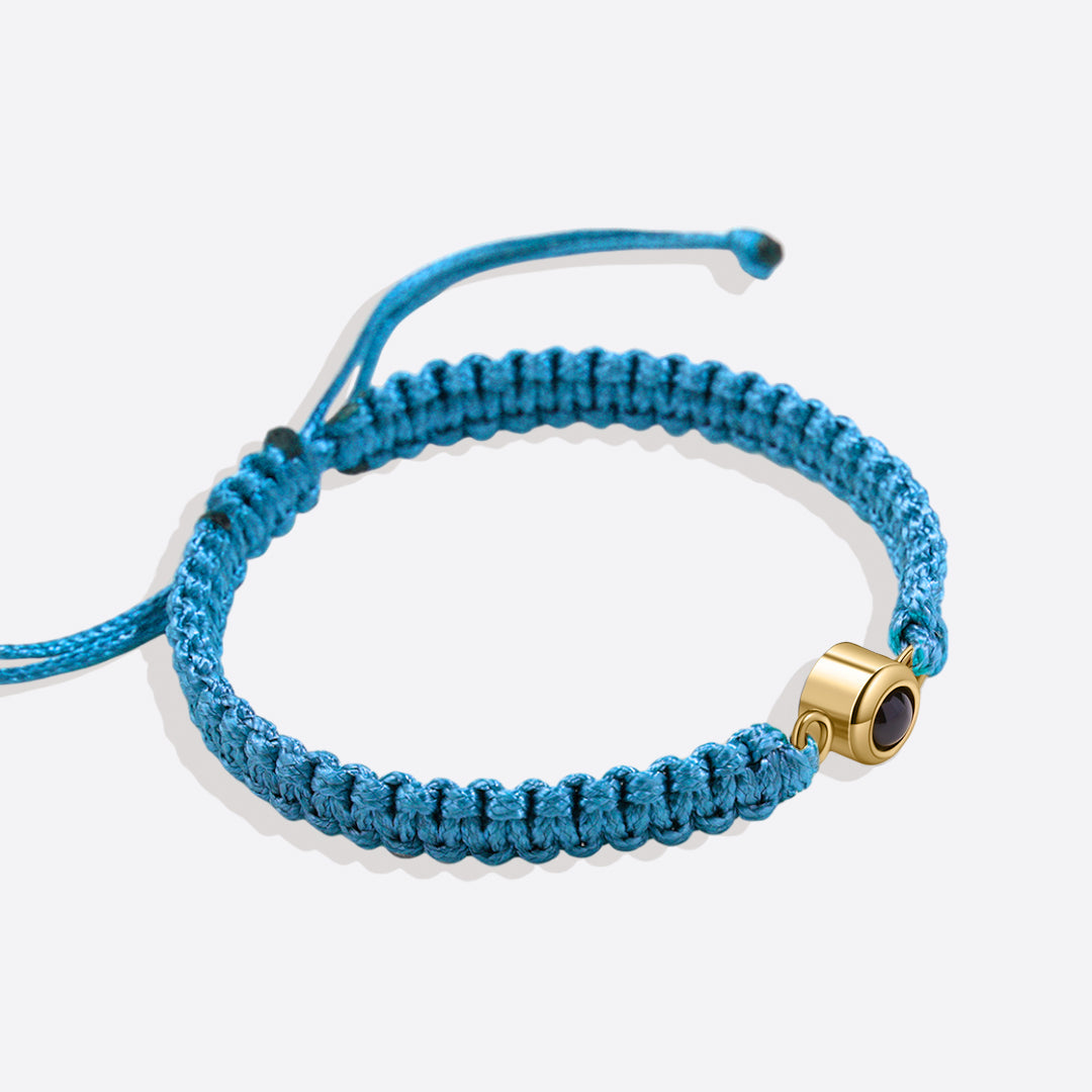 Bracciale intrecciato personalizzato con foto