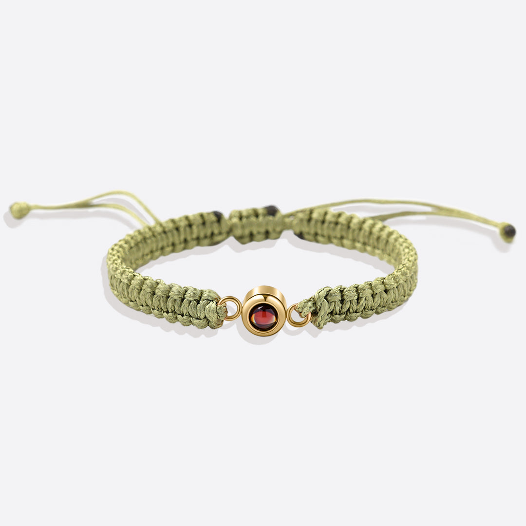 Bracciale intrecciato personalizzato con foto
