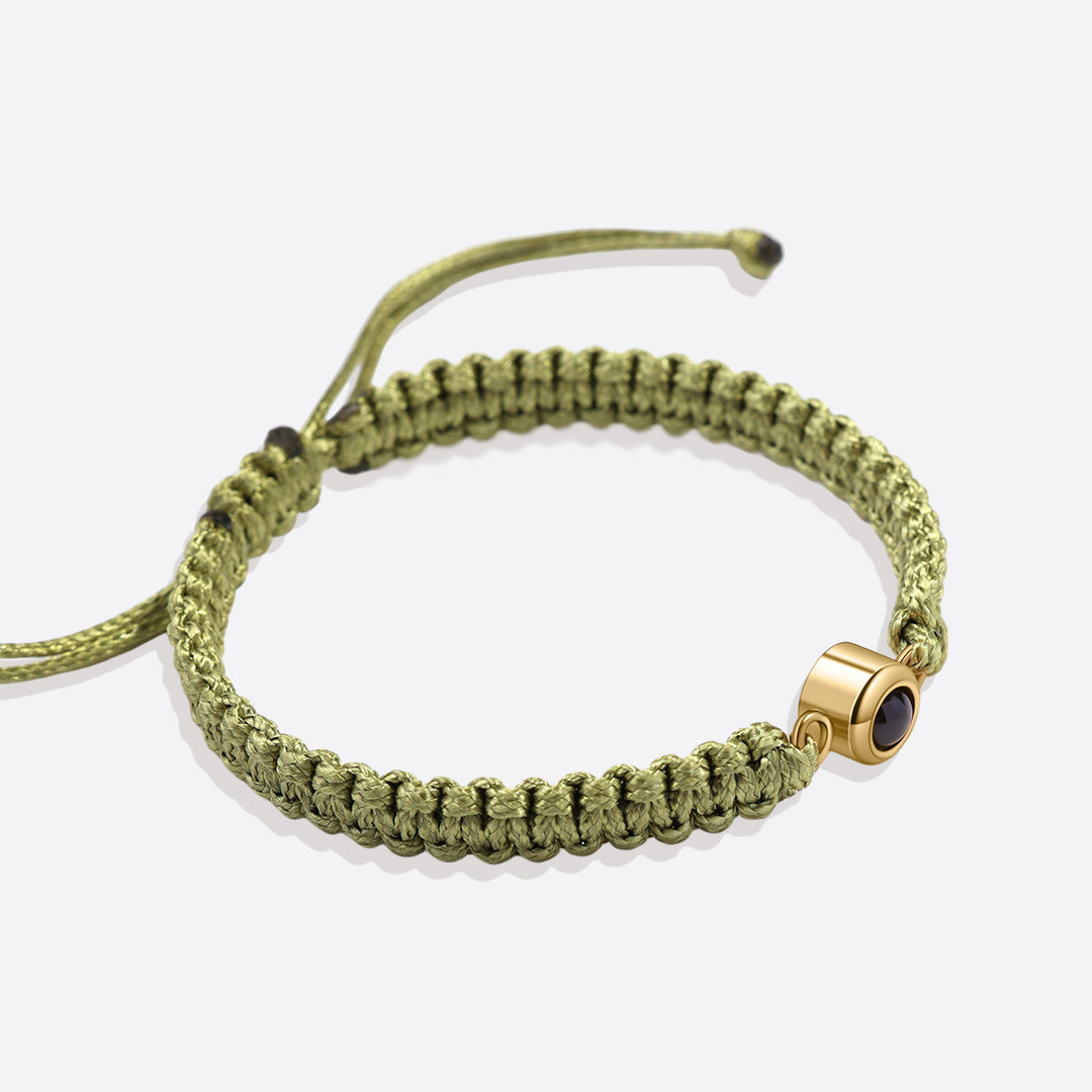 Bracciale intrecciato personalizzato con foto