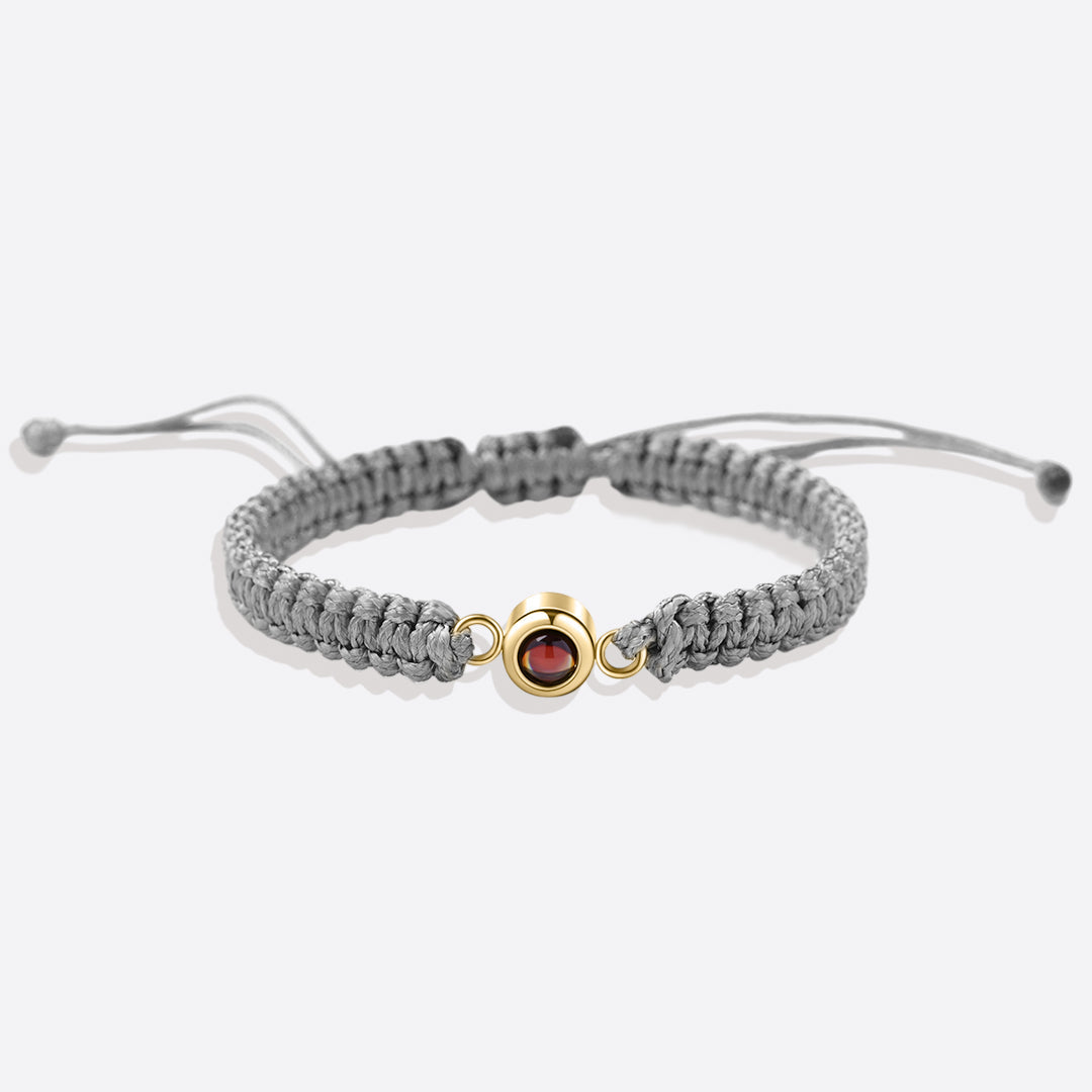 Bracciale intrecciato personalizzato con foto