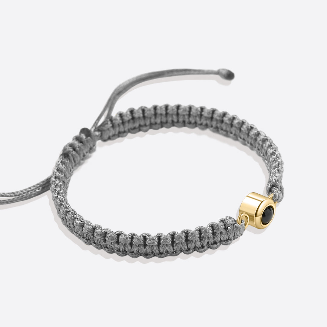Bracciale intrecciato personalizzato con foto