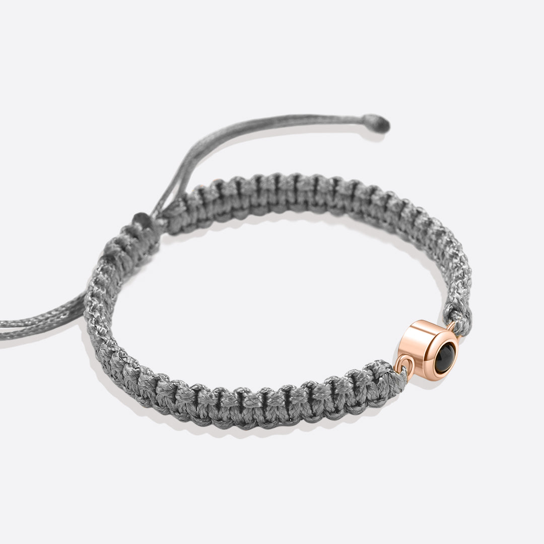 Bracciale intrecciato personalizzato con foto