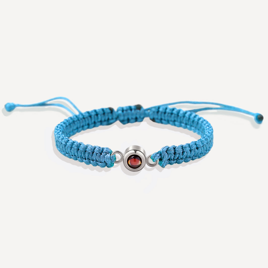 Bracciale intrecciato personalizzato con foto