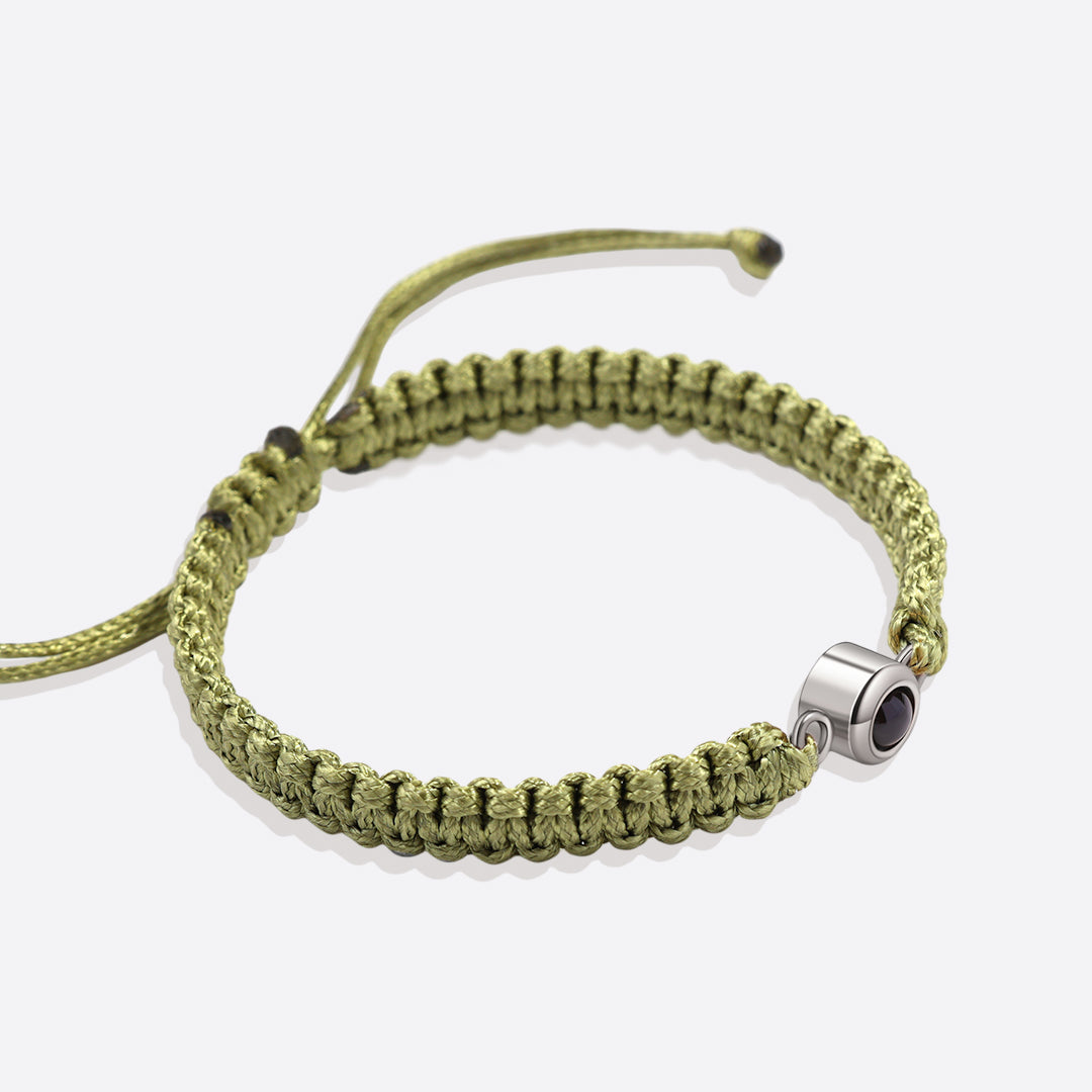 Bracciale intrecciato personalizzato con foto