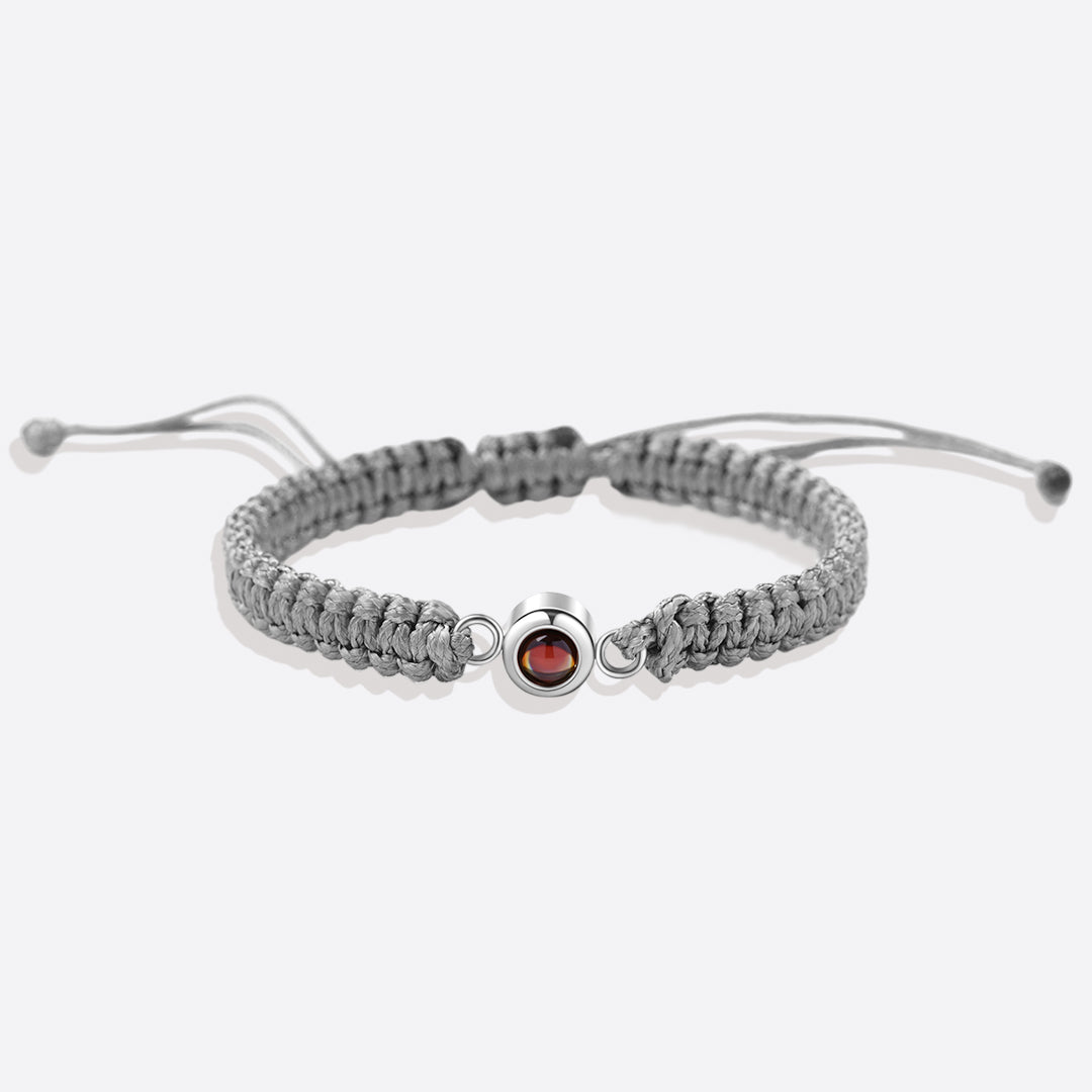 Bracciale intrecciato personalizzato con foto