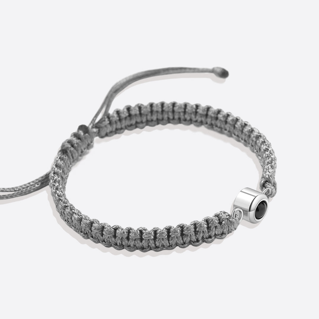 Bracciale intrecciato personalizzato con foto