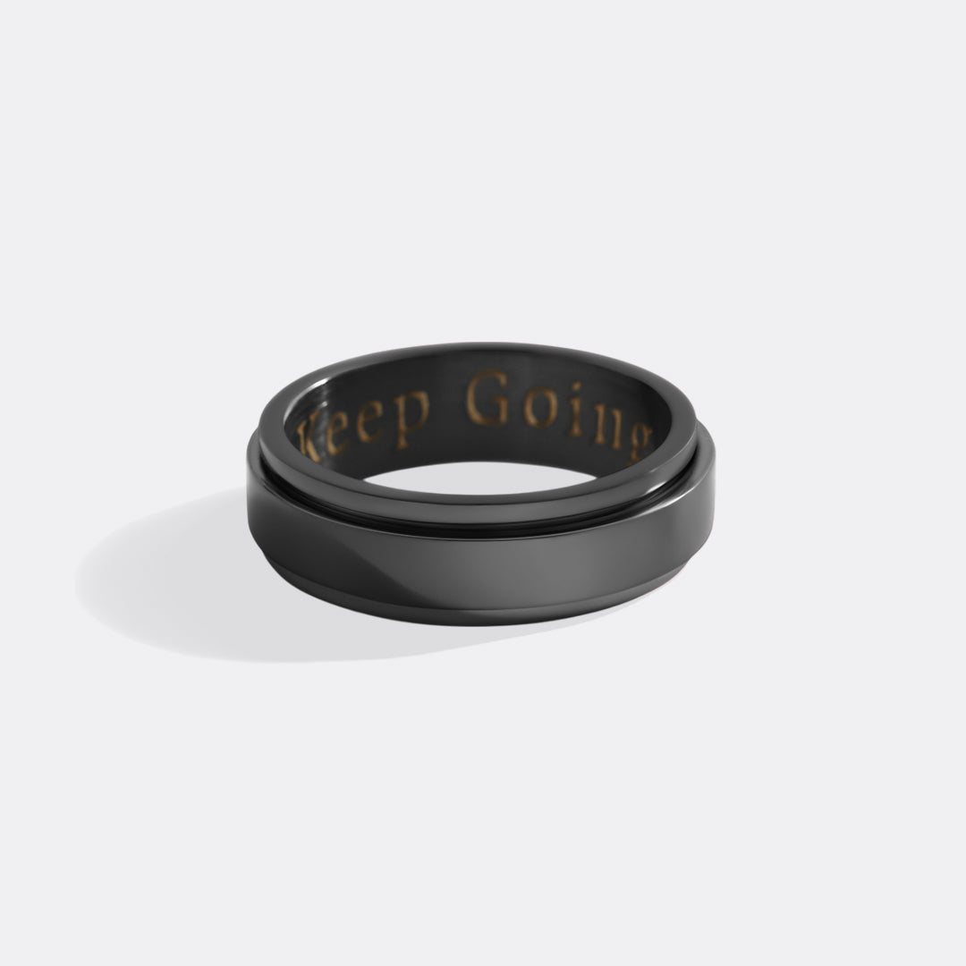 Personalisierter klassischer Fidget-Ring mit Blöcken