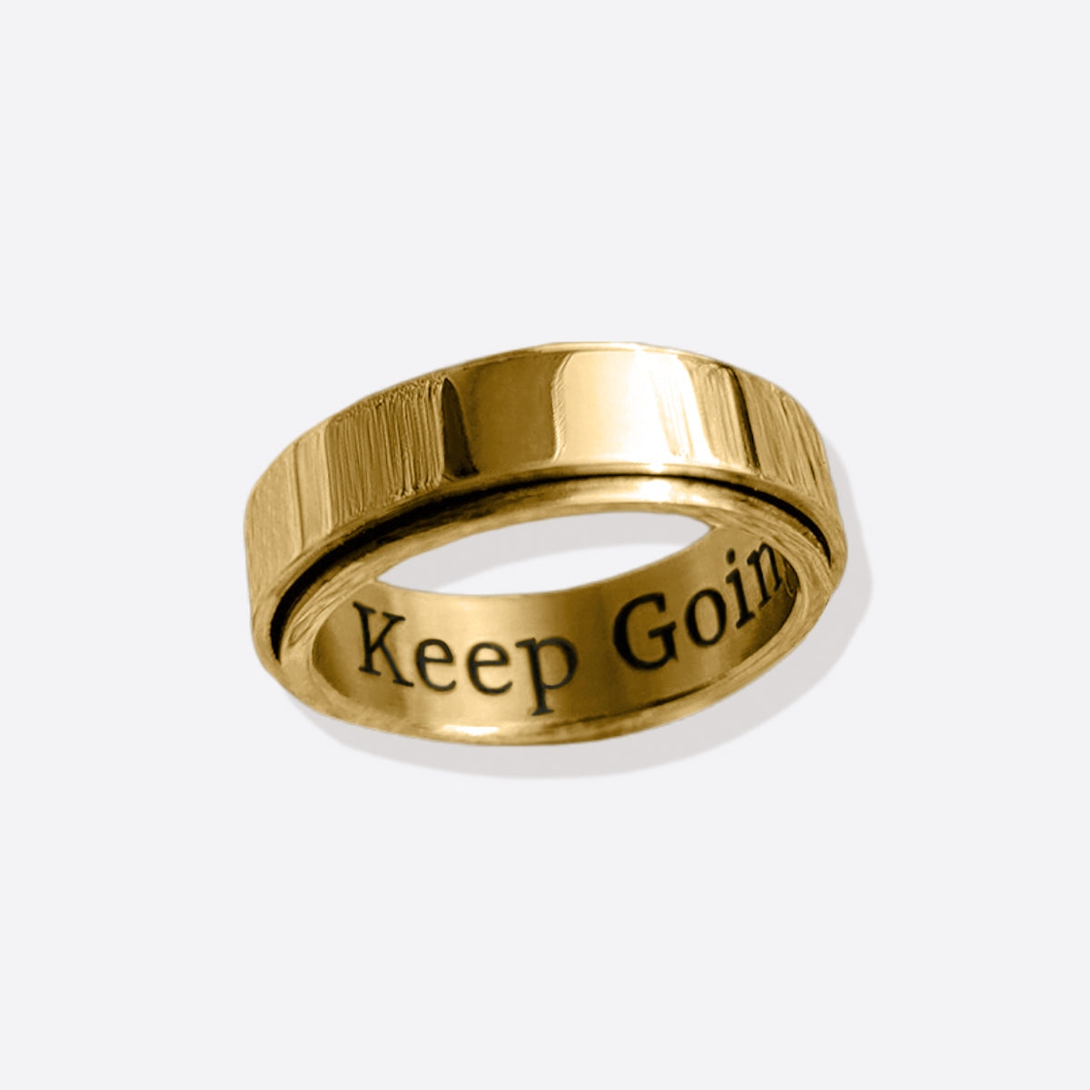 Personalisierter klassischer Fidget-Ring mit Blöcken