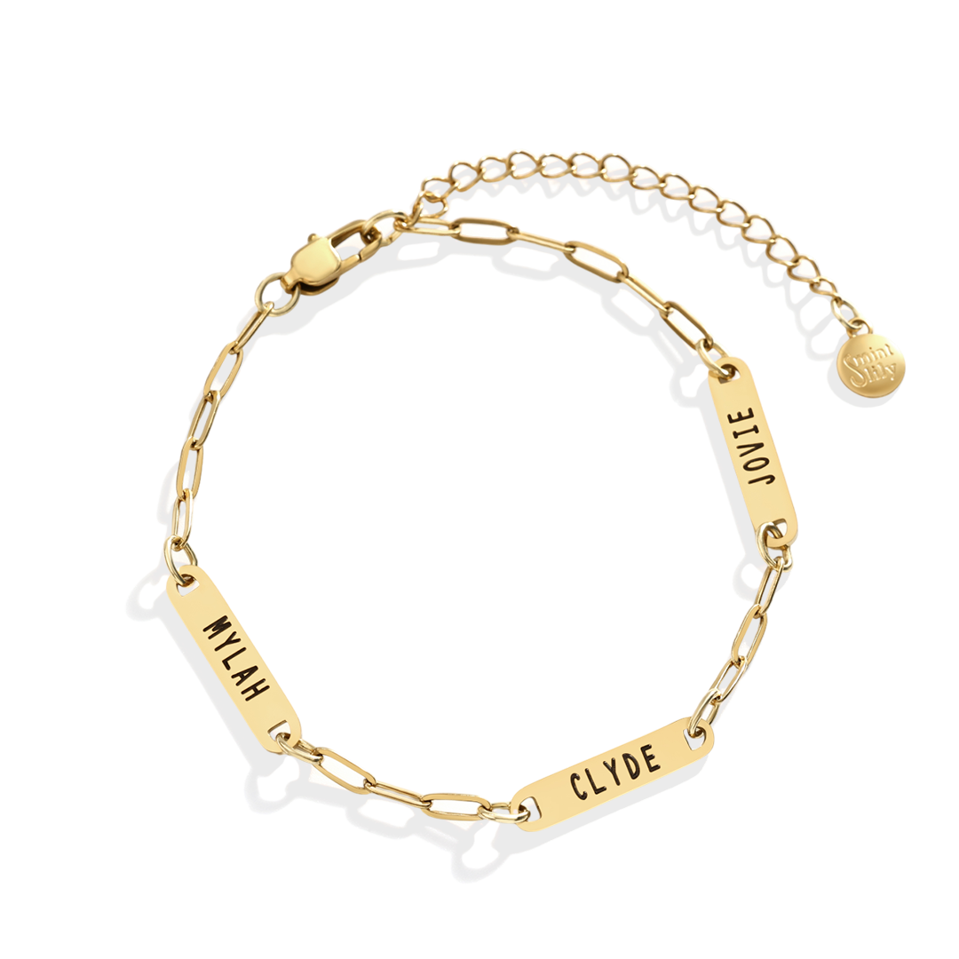 Personalized Paperclip Name Bracelet — Vanny Jewels