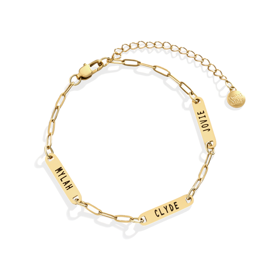 Personalized Paperclip Name Bracelet — Vanny Jewels