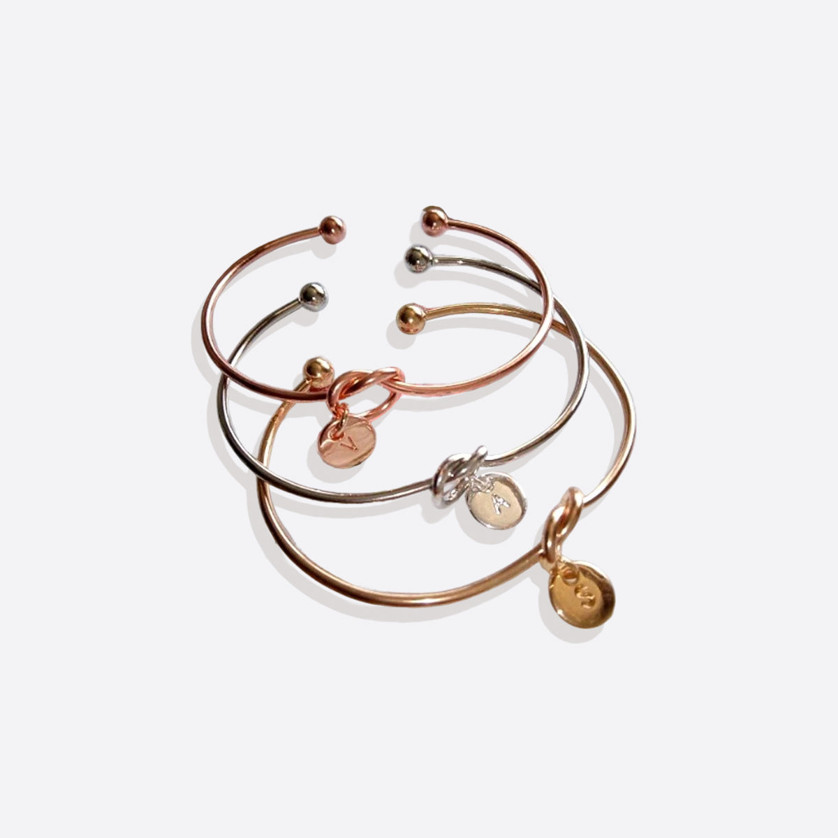 Personalisiertes "Tie the Knot" Armband • Brautjungfern-Geschenkarmband