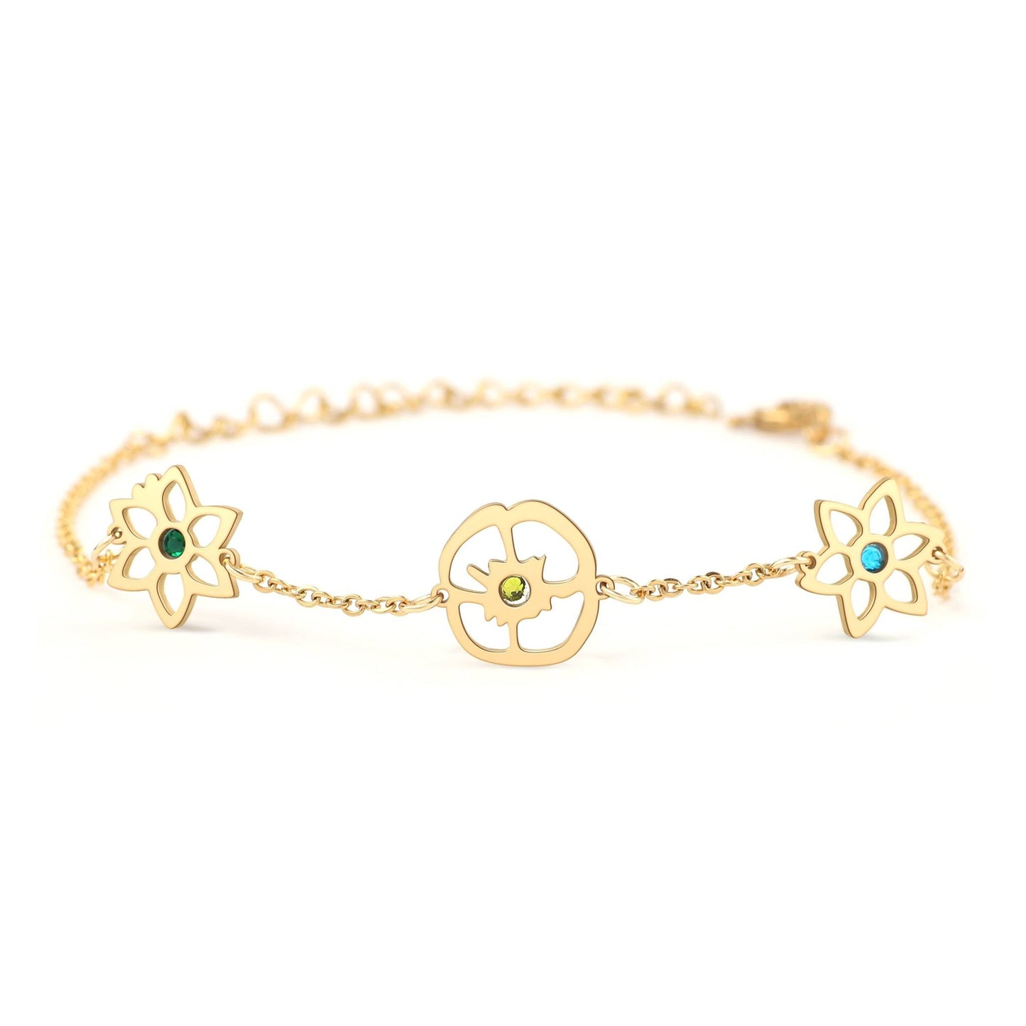 Personalisiertes Geburtsblumen-Armband