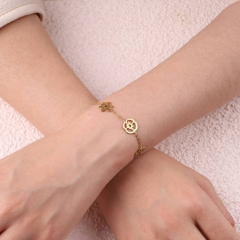 Personalisiertes Geburtsblumen-Armband