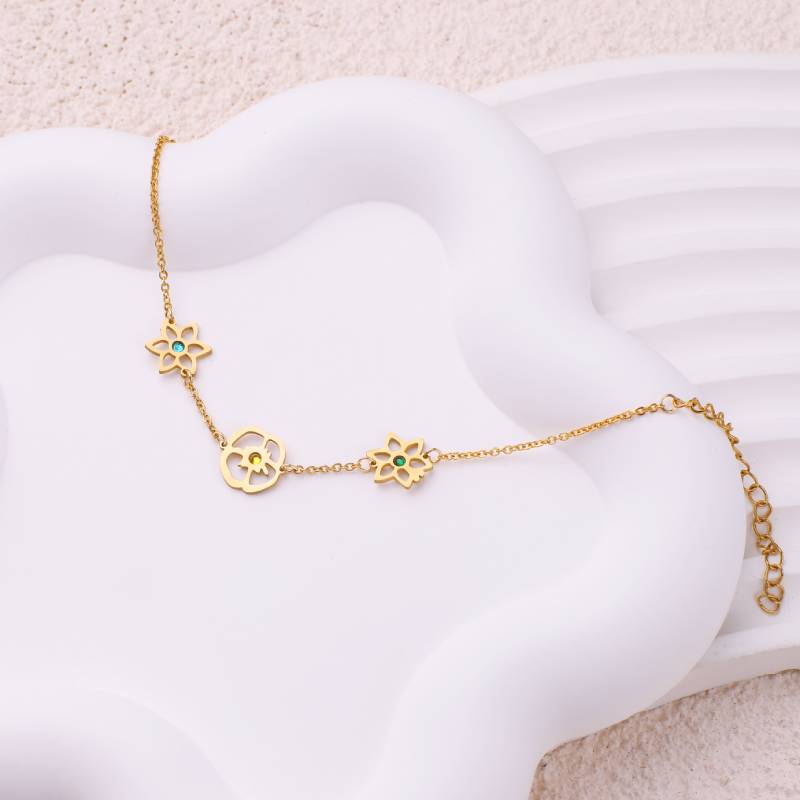 Personalisiertes Geburtsblumen-Armband