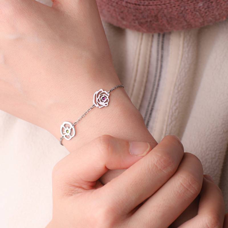 Personalisiertes Geburtsblumen-Armband