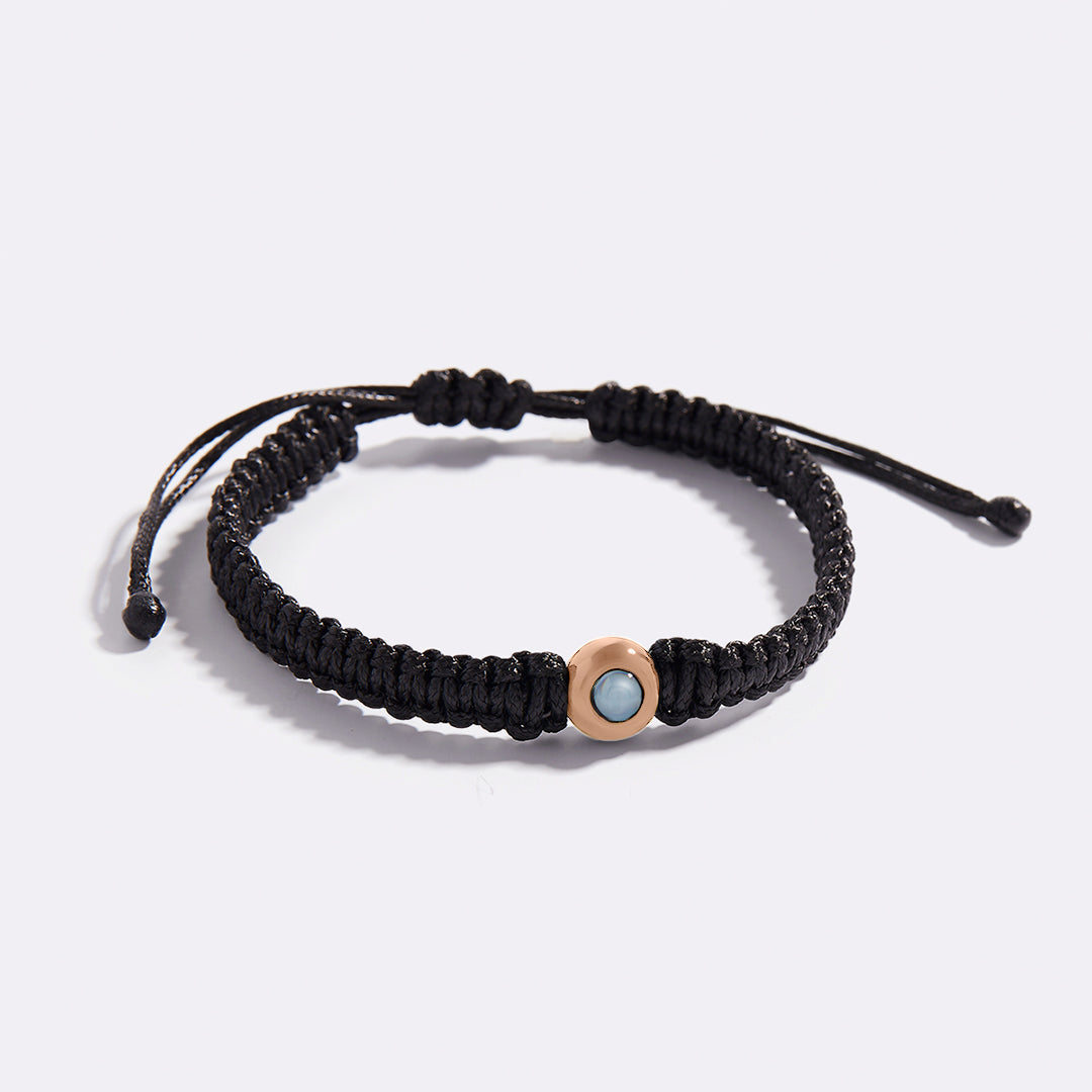 Bracciale intrecciato personalizzato con foto